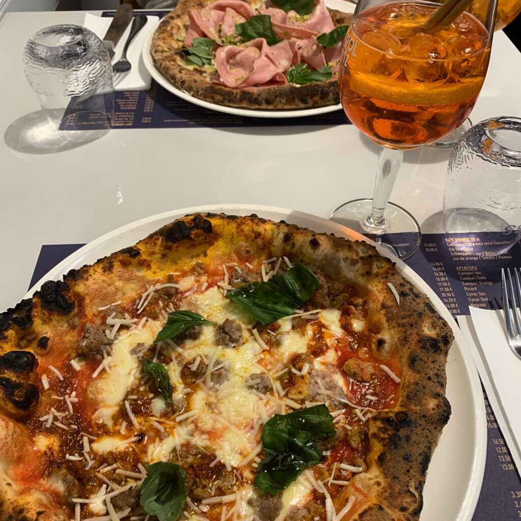 wood-fired pizza at La Torre in Limpertsberg, Luxembourg Cityin Limpertsberg, Luxembourg City